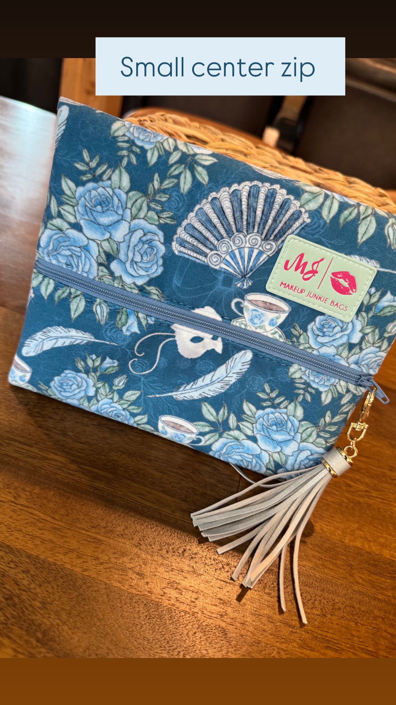 Jeaneane's Custom Make Up Junkie Bag Victorian Tea Party