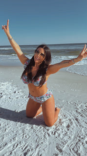 DTW Exclusive Multi Color Floral Bikini Bottom