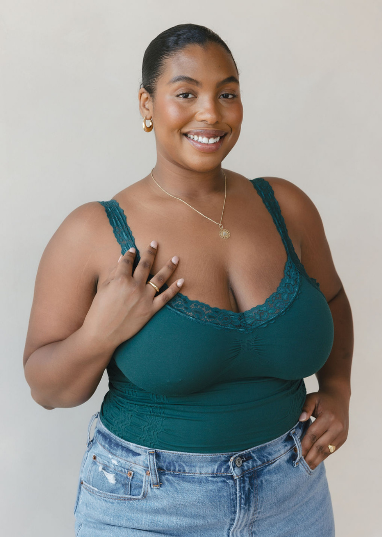 Lace Corset Cami - Curvy (DW)