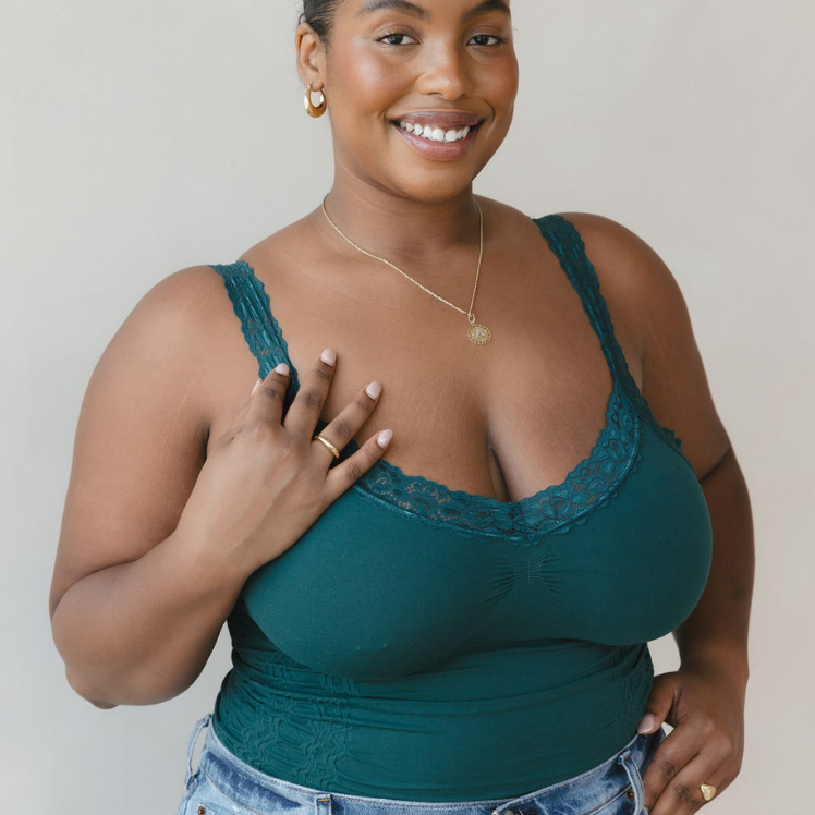 Lace Corset Cami - Curvy (DW)