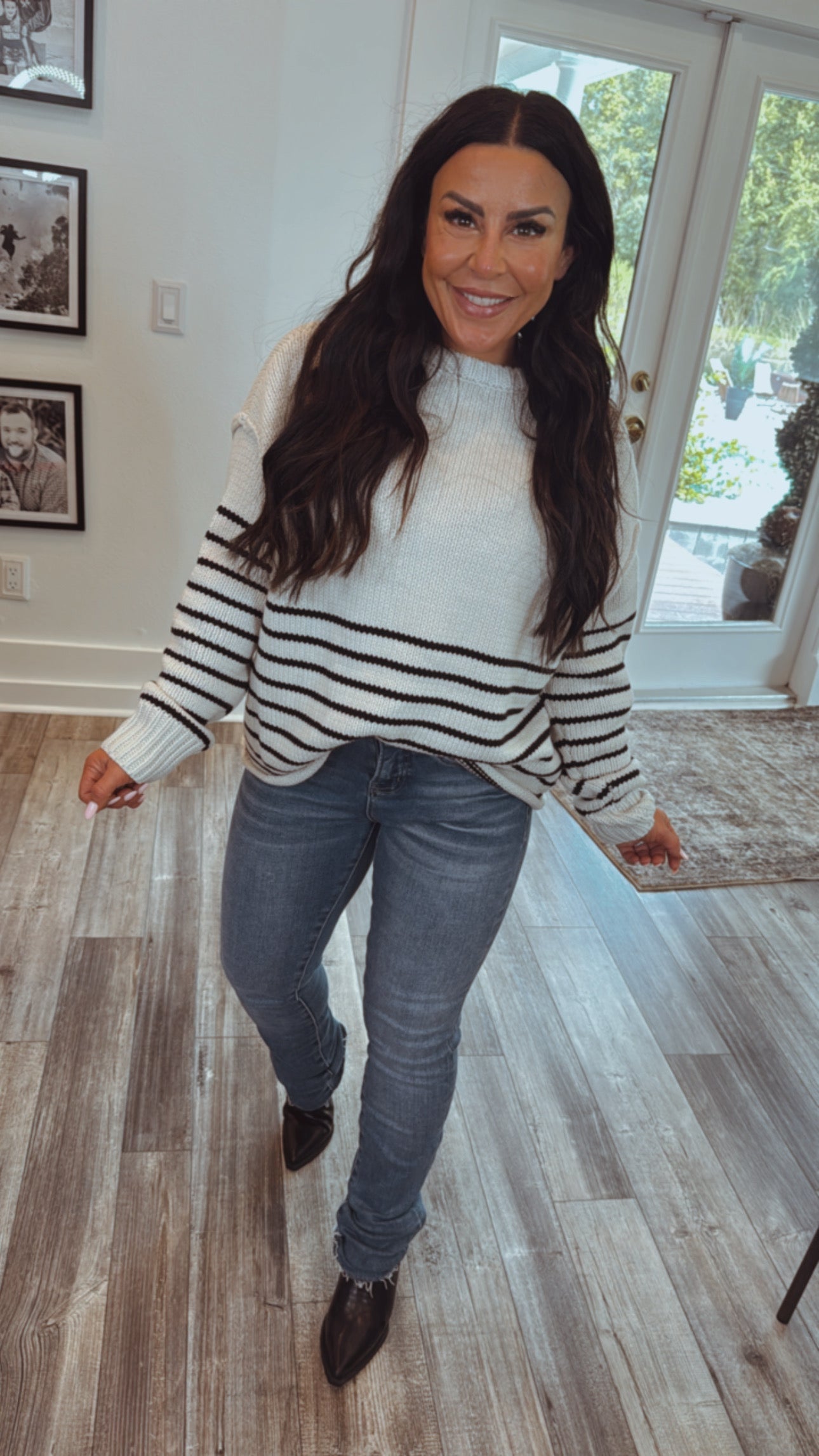 Mica High Rise Raw Hem Straight Leg Jeans