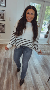 Mica High Rise Raw Hem Straight Leg Jeans