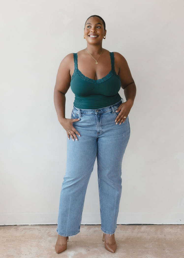 Lace Corset Cami - Curvy (DW)