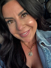 Bella Neane Exclusive Gold Queen Elizabeth Coin Charm