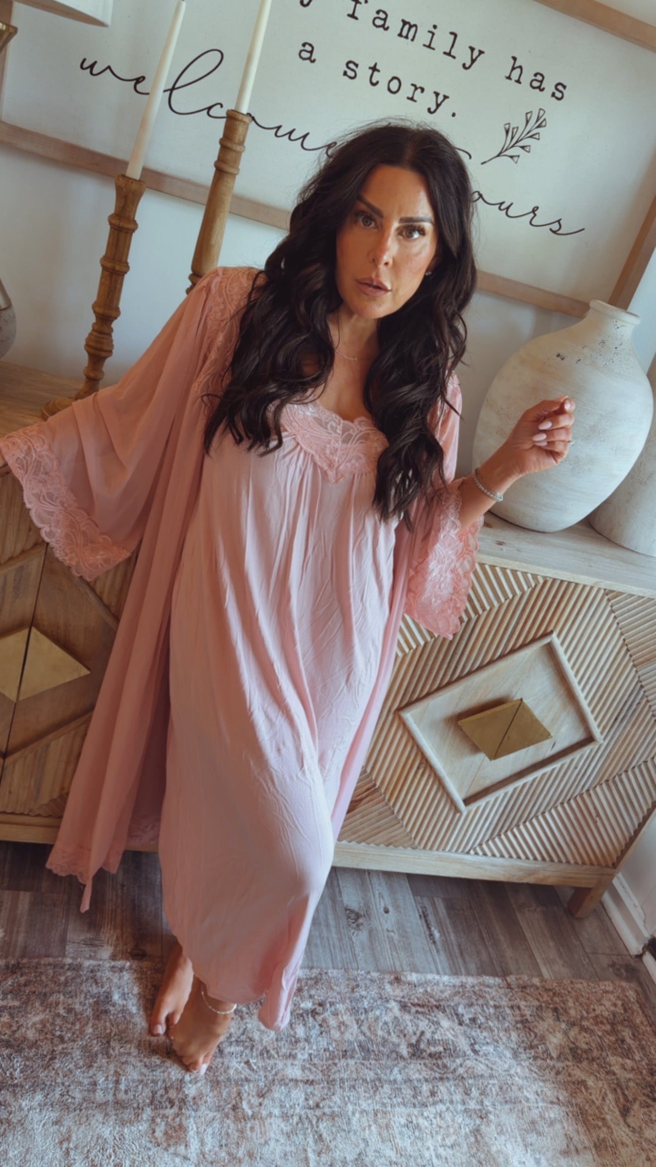 Jeaneanes Favorite Customer Silky Pajama and Robe Set