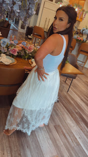 Sassy White Lace Skirt