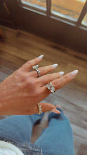 Chan Sutt Gold Double Stone Adjustable Ring