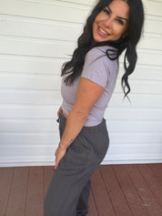 Lavender Heathered Ultra Soft Everyday Top