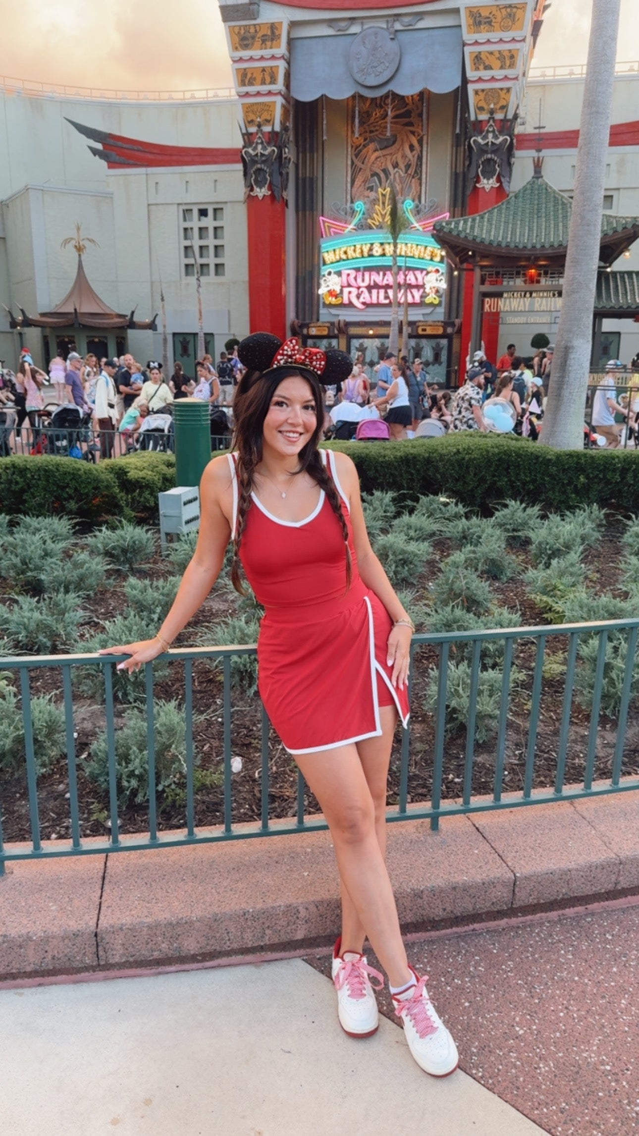 Ultra Soft  Crimson and white Top and Skort Athletic Set