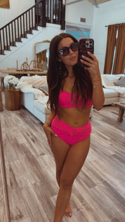 Hot Pink And Gold Sassy Bikini