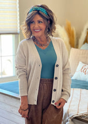 Lace Trim V Neck Tank (DW)