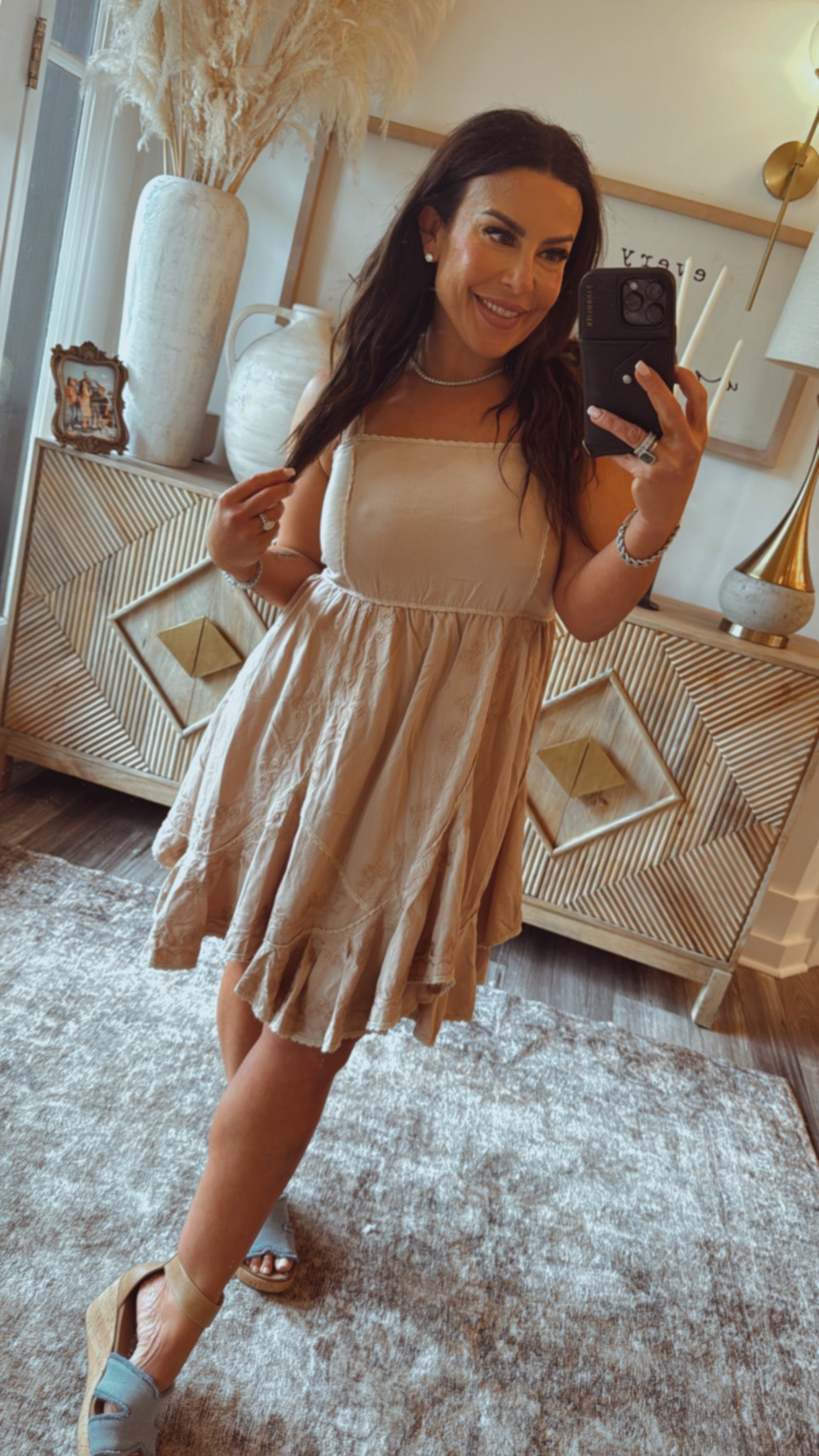 POL Ruffle Tank Dress *Final Sale*