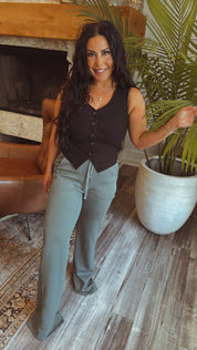 Heaven Soft Sage Straight Leg Joggers