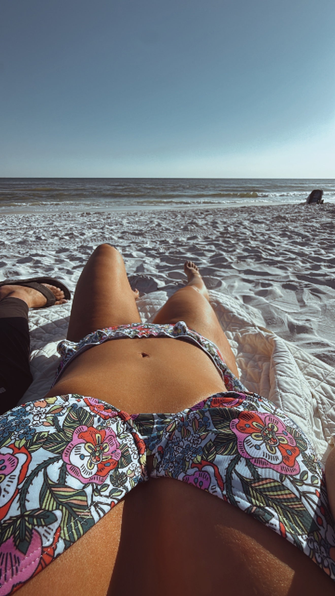 DTW Exclusive Multi Color Floral Bikini Bottom