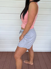 Heaven Soft Pink Cut Off Tank