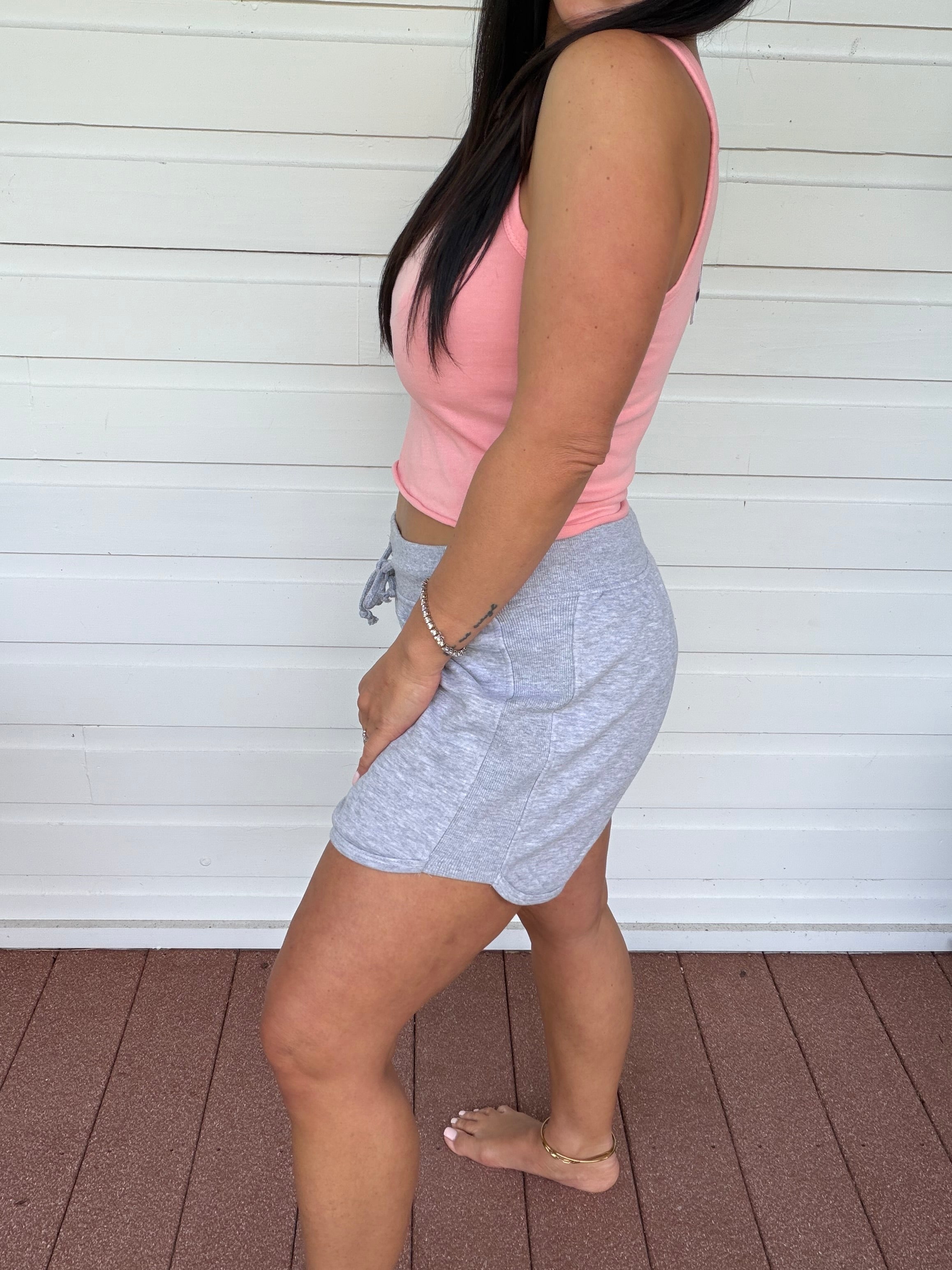 Heaven Soft Pink Cut Off Tank
