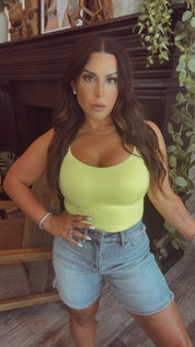 Mica Light wash High Rise Bermuda Jean Shorts