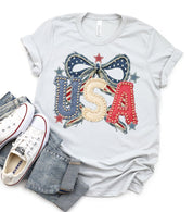USA BOW PATCH Graphic Tee