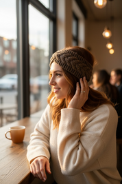 Cable Knitted Headband Warmer