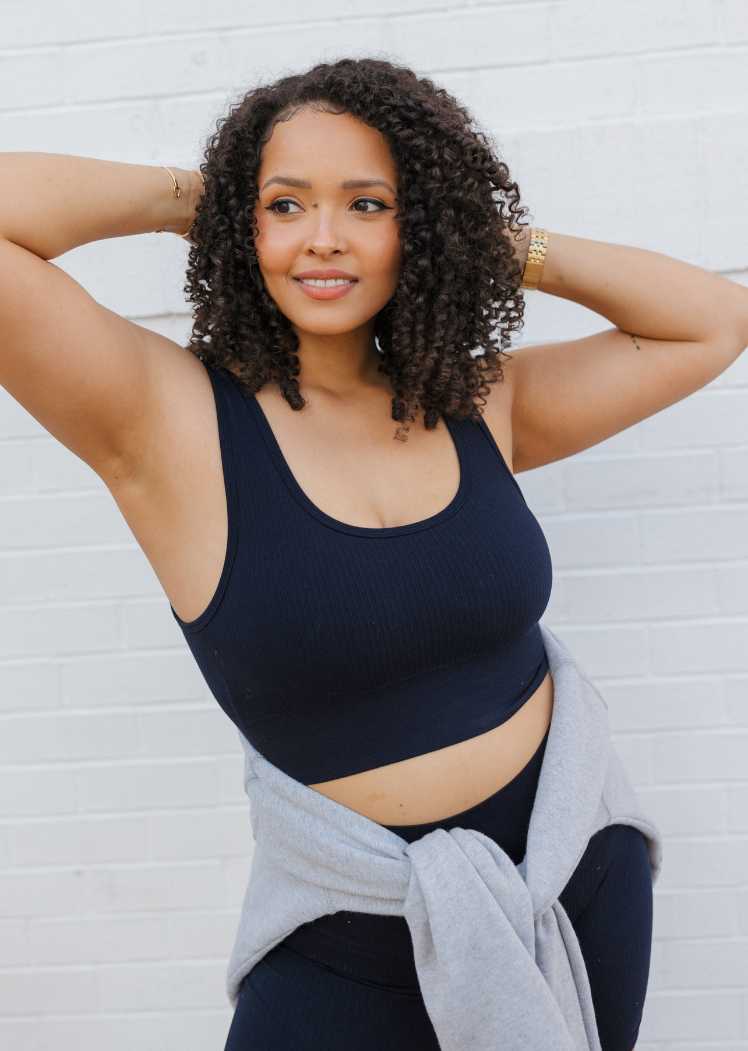 Ribbed Seamless Padded Bra (DW)