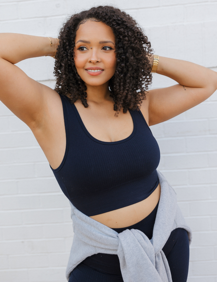 Ribbed Seamless Padded Bra (DW)