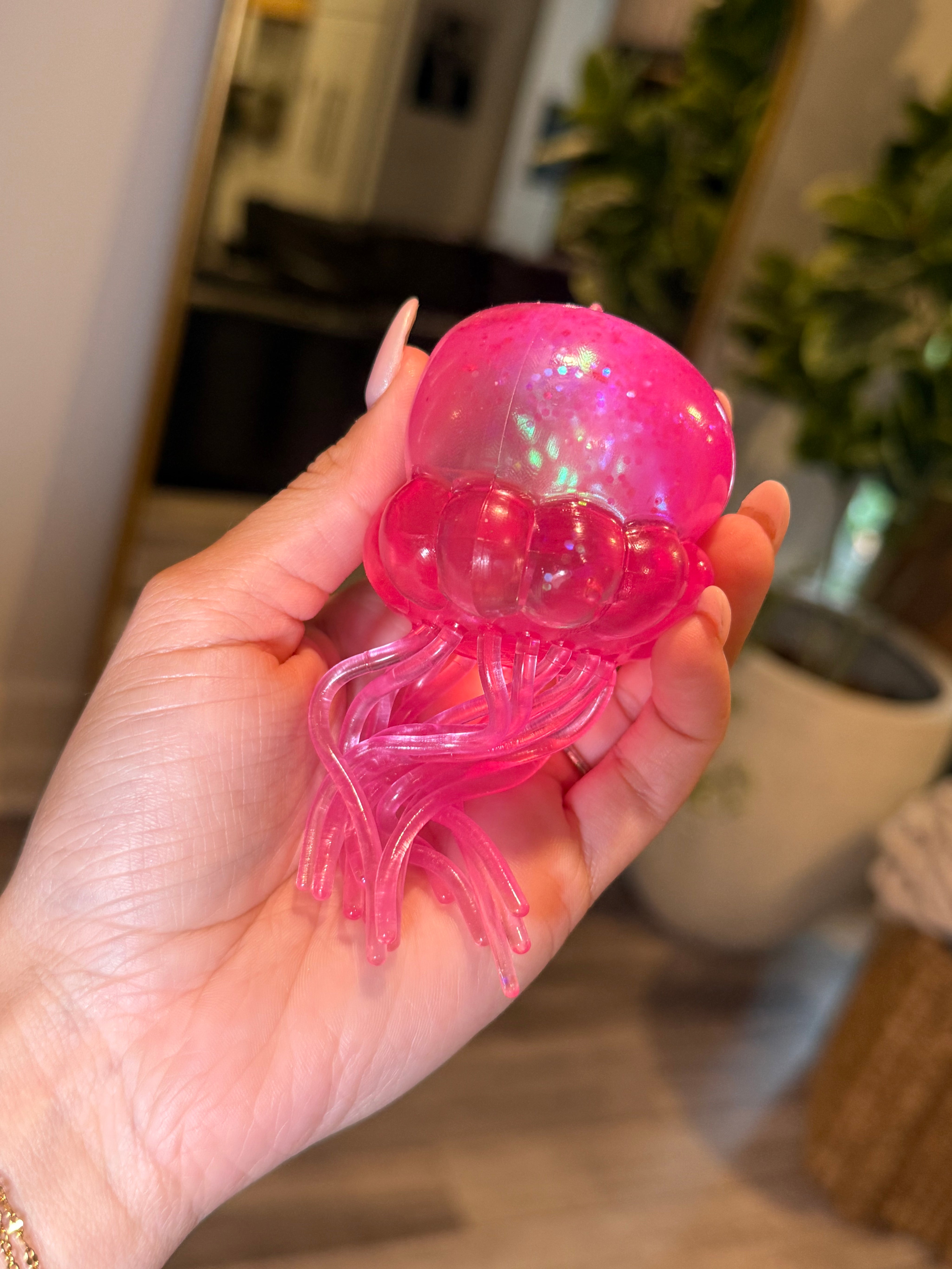 Pink Jelly Fish Squishy