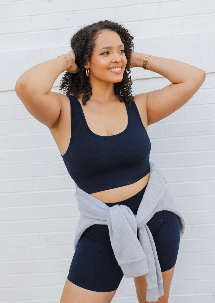 Ribbed Seamless Padded Bra (DW)