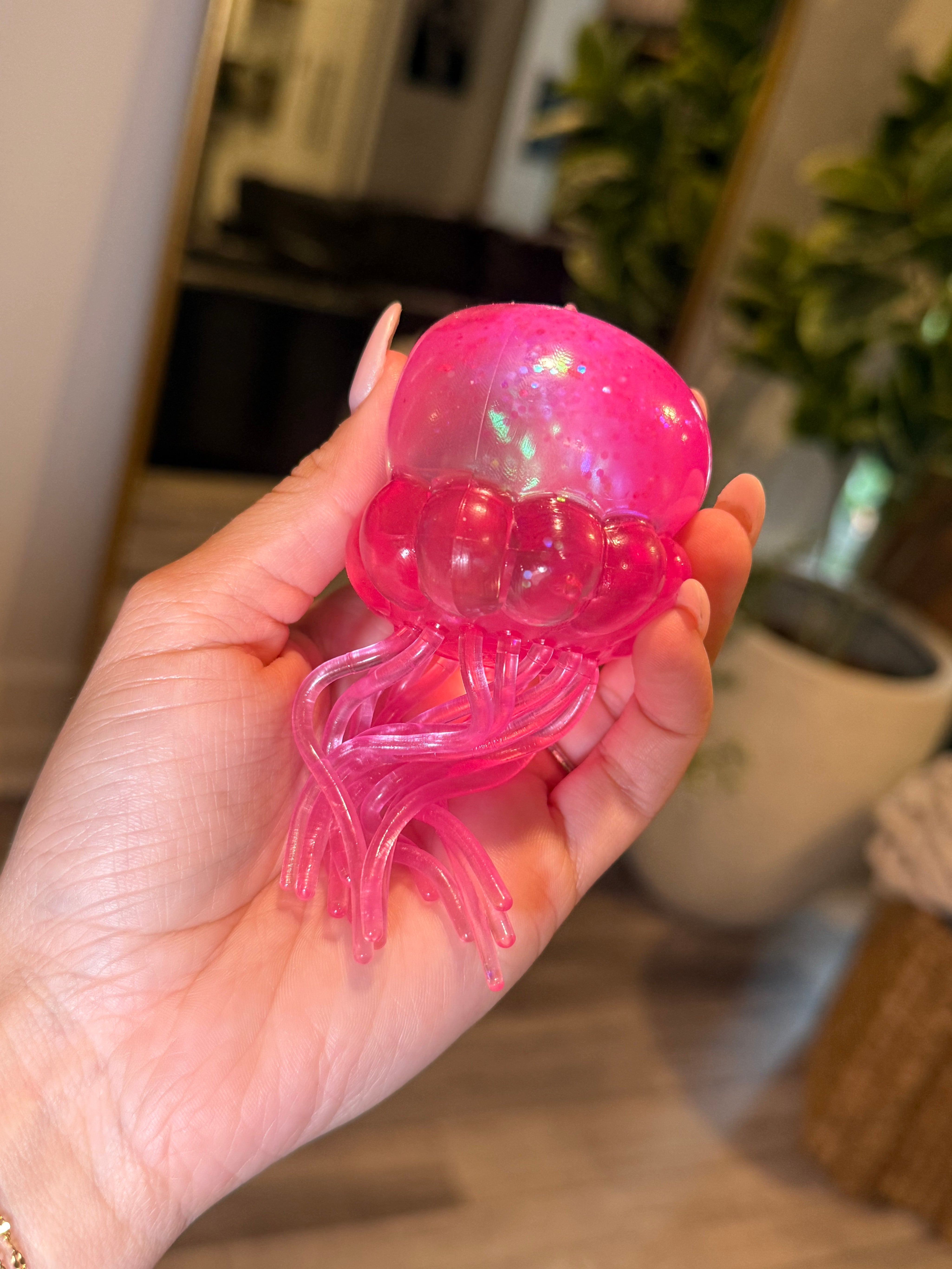 Pink Jelly Fish Squishy