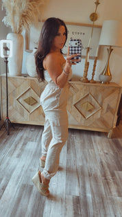 Sassy  Strapless Jumpsuit