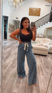 Chic Denim Loose Fit Joggers