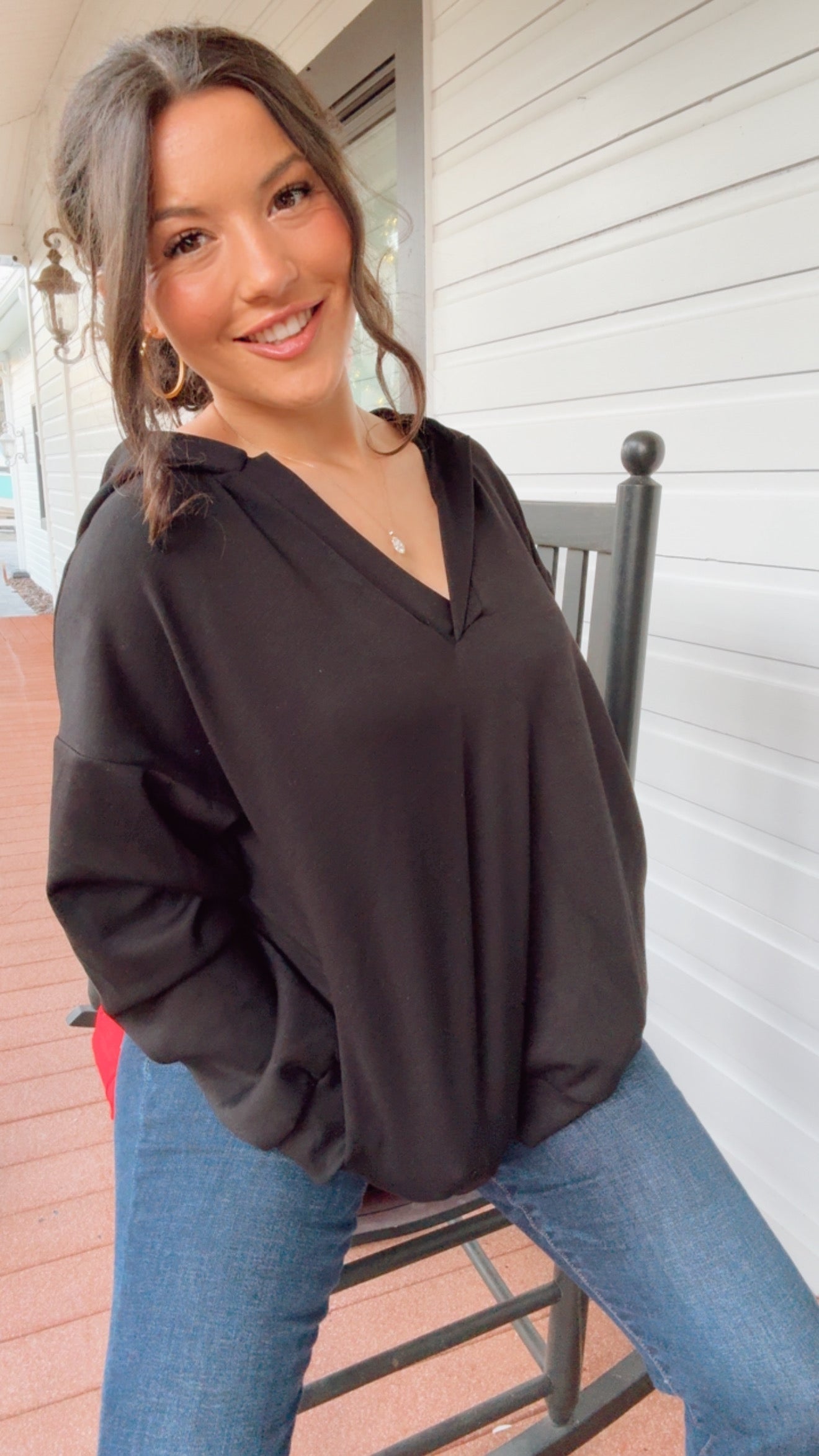 Ultra soft black everyday Hoodie