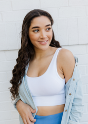 Ribbed Seamless Padded Bra (DW)