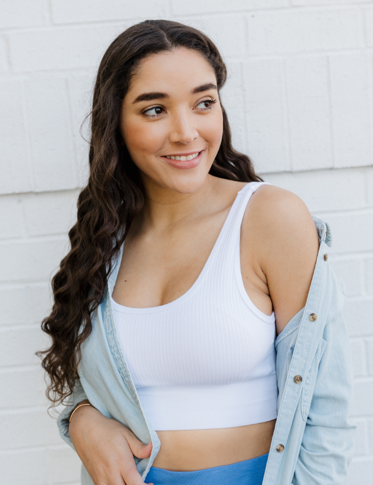 Ribbed Seamless Padded Bra (DW)