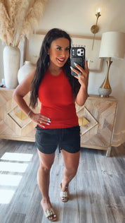 Rae Mode Black French Terry Shorts