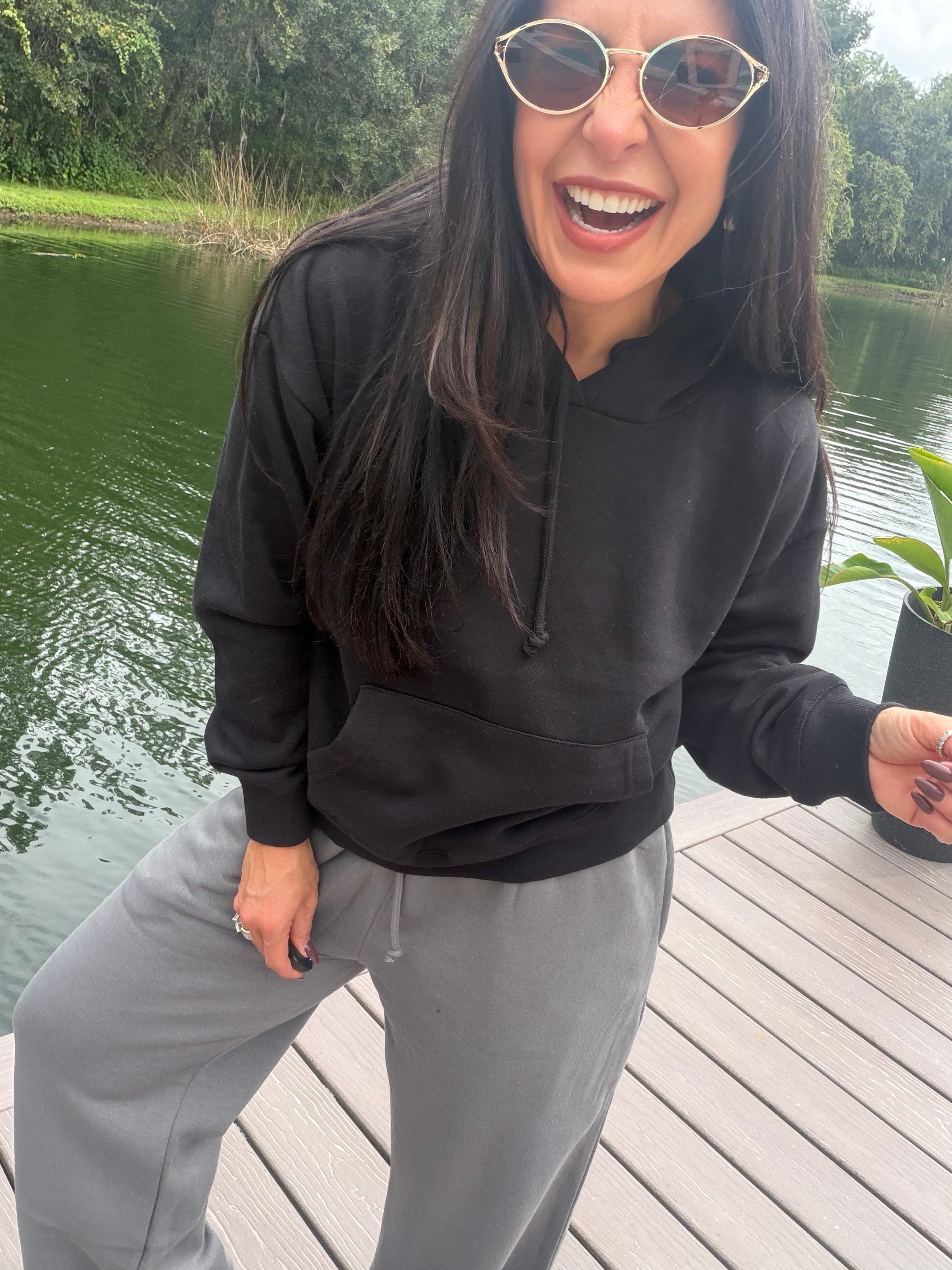 Heaven Soft Black Hoodie