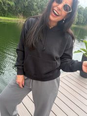 Heaven Soft Black Hoodie