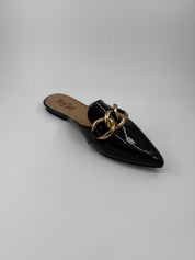 Corky Merlot and Chain Strap Mules