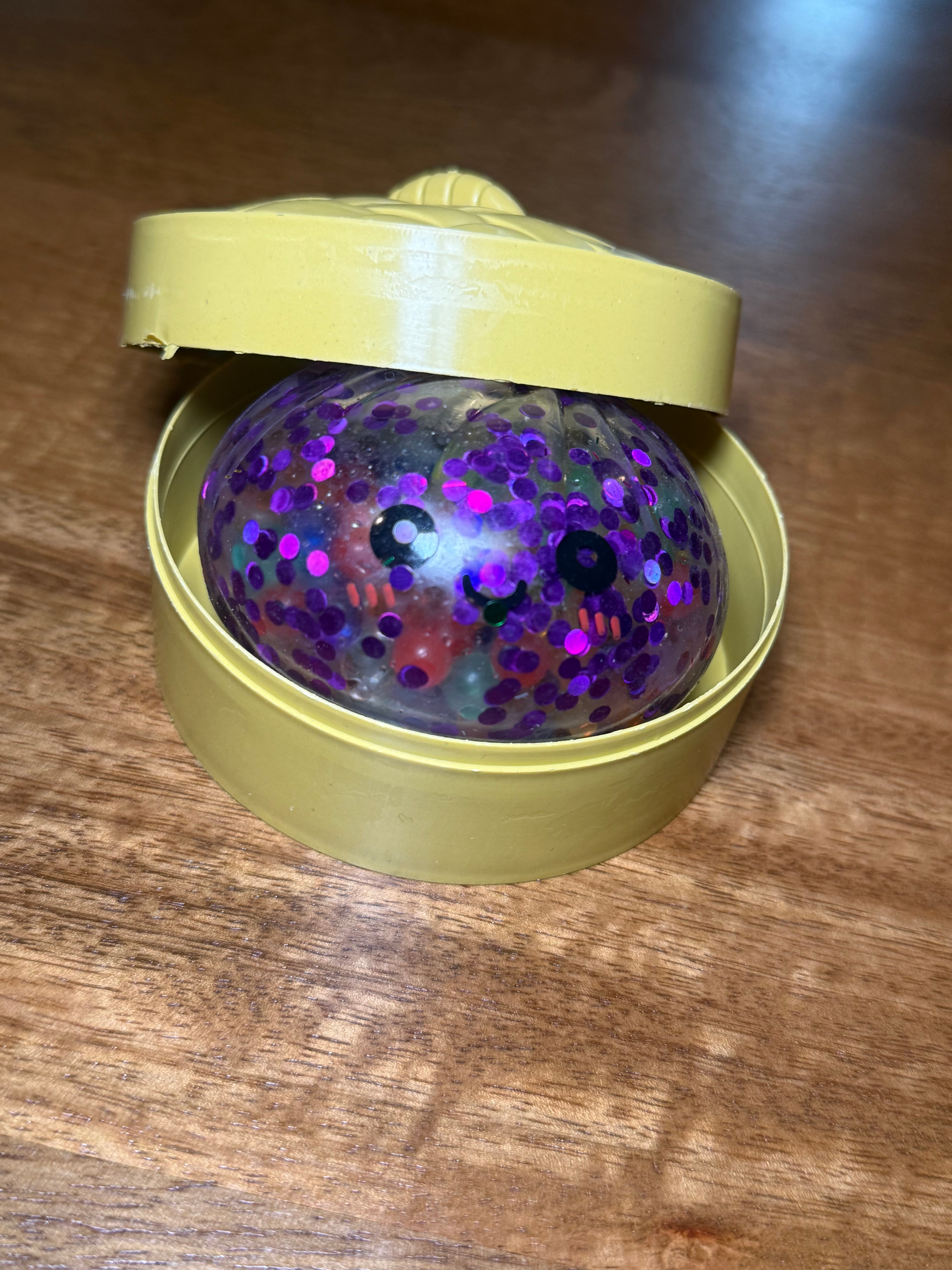 Purple Glitter Squishy W Multicolor Orbee