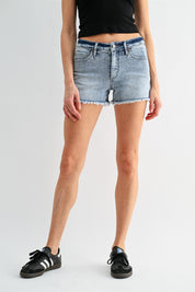 Mica Denim Mid Rise Shorts  30a