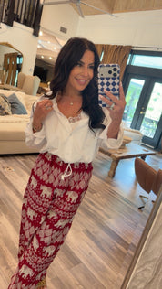 White Long Sleeve Top With Built In Lace Trim Tank
