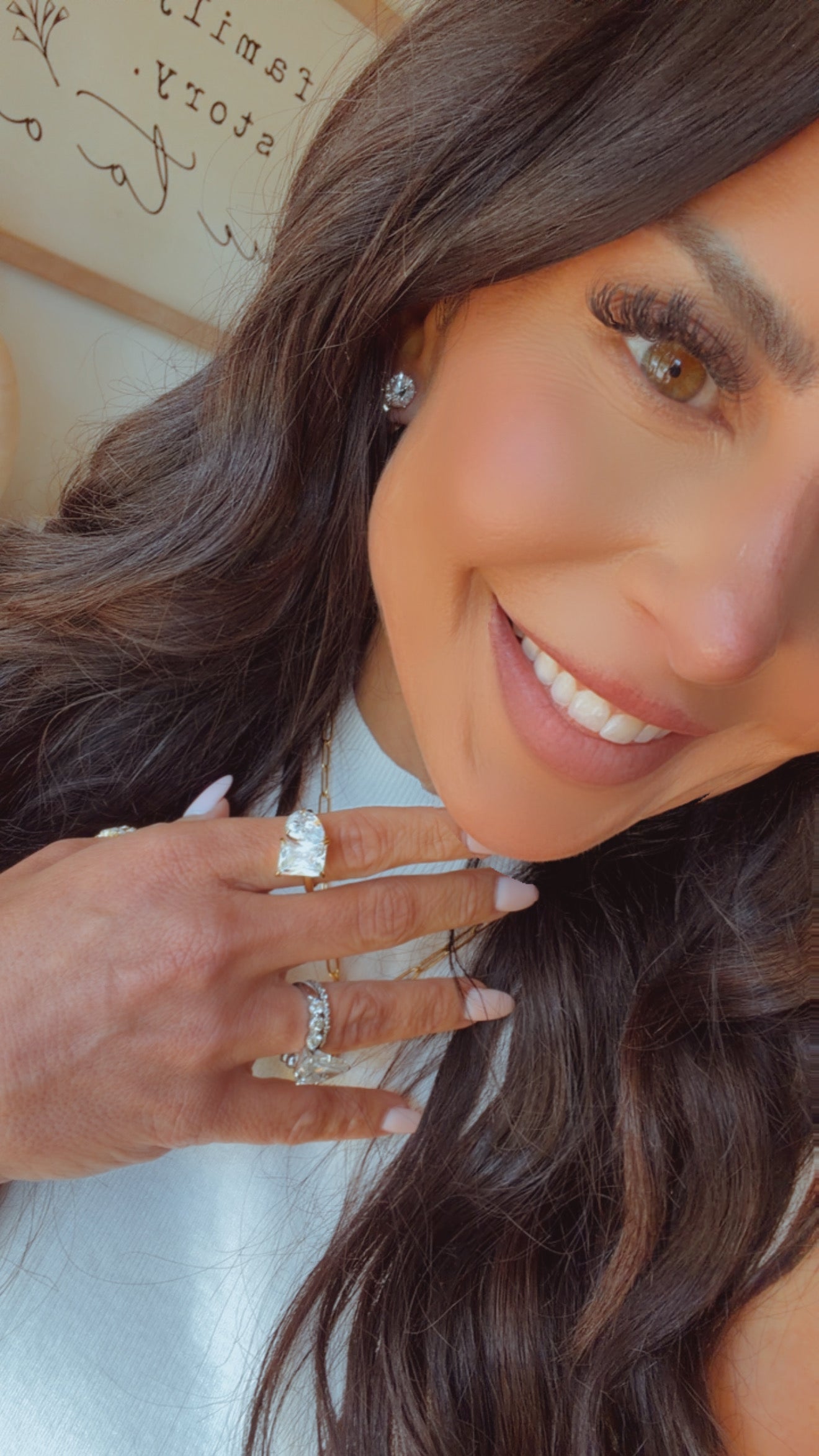 Chan Sutt Gold Double Stone Adjustable Ring