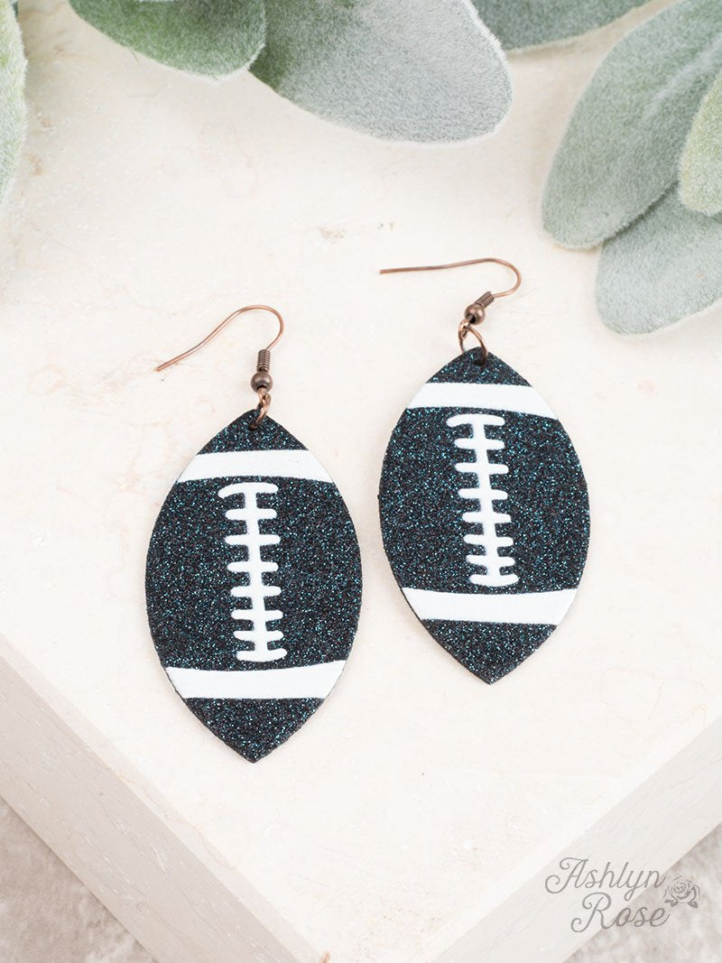 Game Day Darling Football Earrings