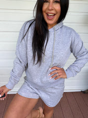Heaven Soft Heathered Grey Hoodie