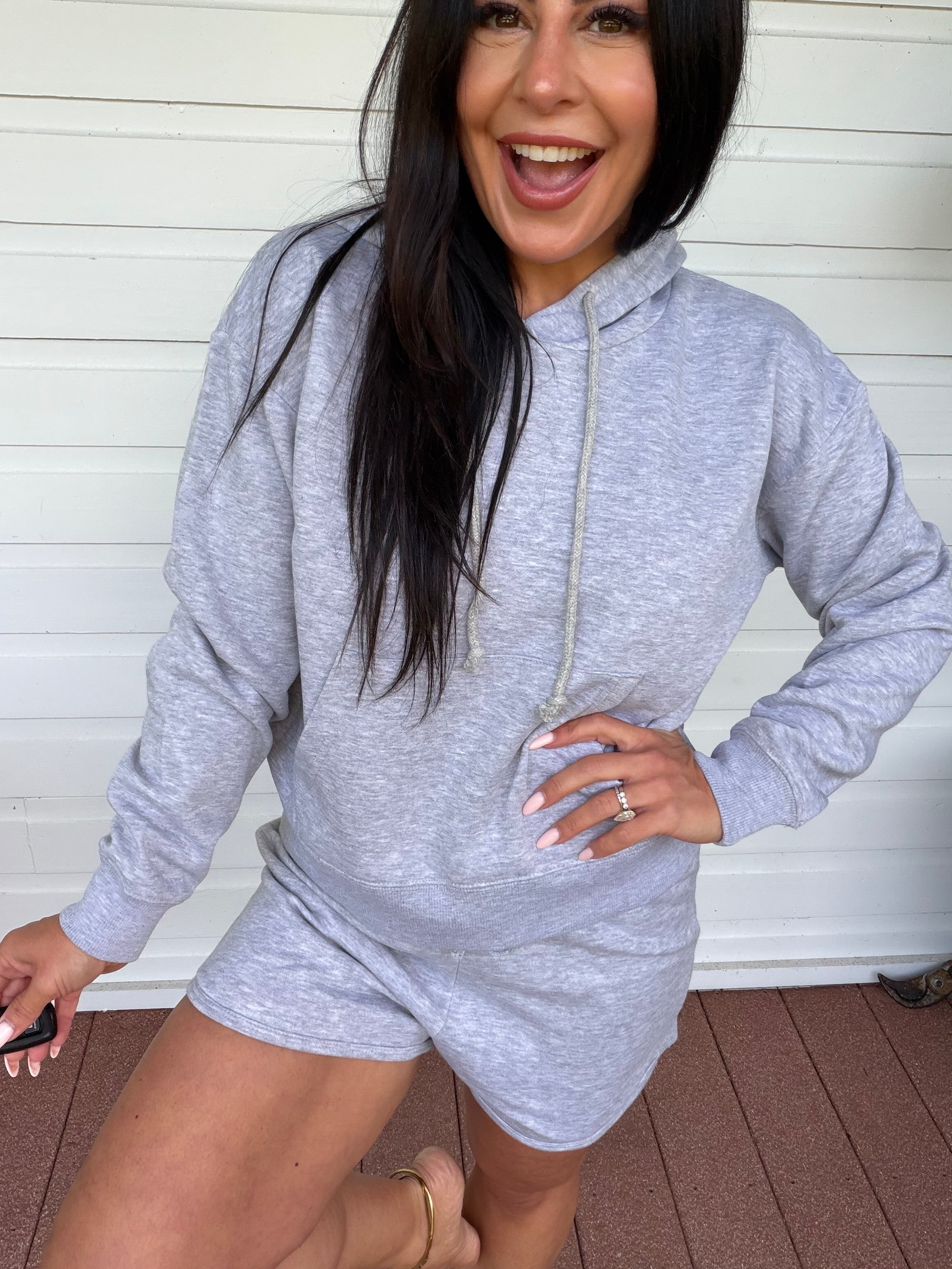 Heaven Soft Heathered Grey Hoodie