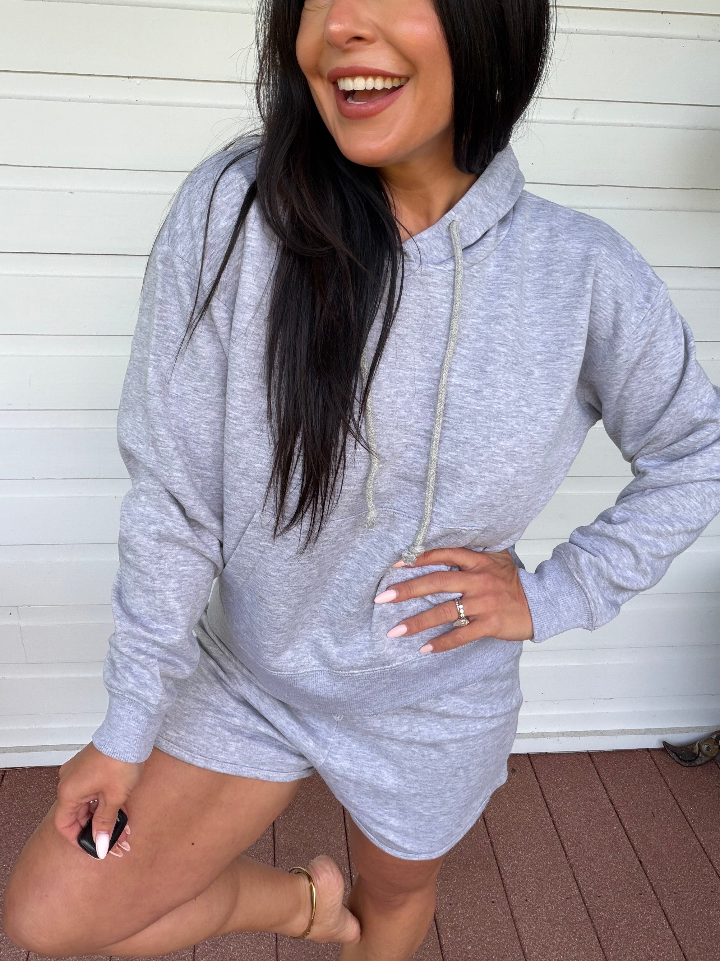Heaven Soft Heathered Grey Hoodie
