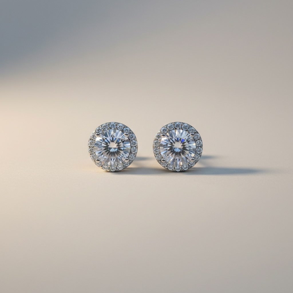 Bella Neane Stunning Round Stud Earrings