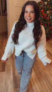 Ivory Knit Chunky Sweater