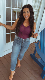 Special A Mid rise Tummy Control Slim Straight Leg Jeans