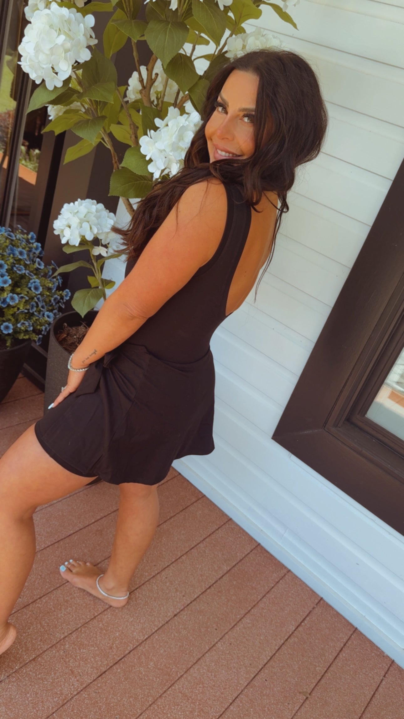 Heaven Soft Black Athletic Skort Dress