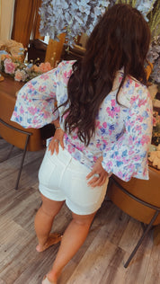 Judy Blue White High Waist Slim Shorts